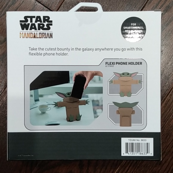 Star Wars The Mandalorian Grogu Flexi Phone Holder and Stand Disney - Picture 6 of 9